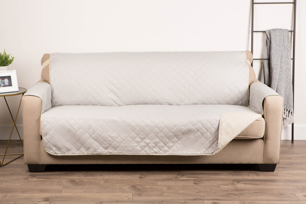 DII Reversible Oversize Sofa Cover Beige Multi Print