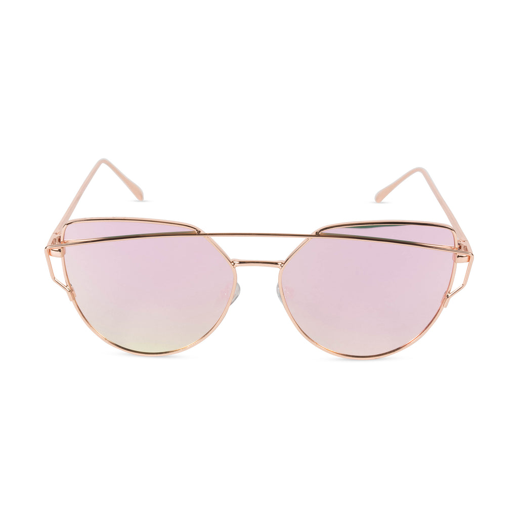 DII Cat Eye Mirrored Sunglasses Pink