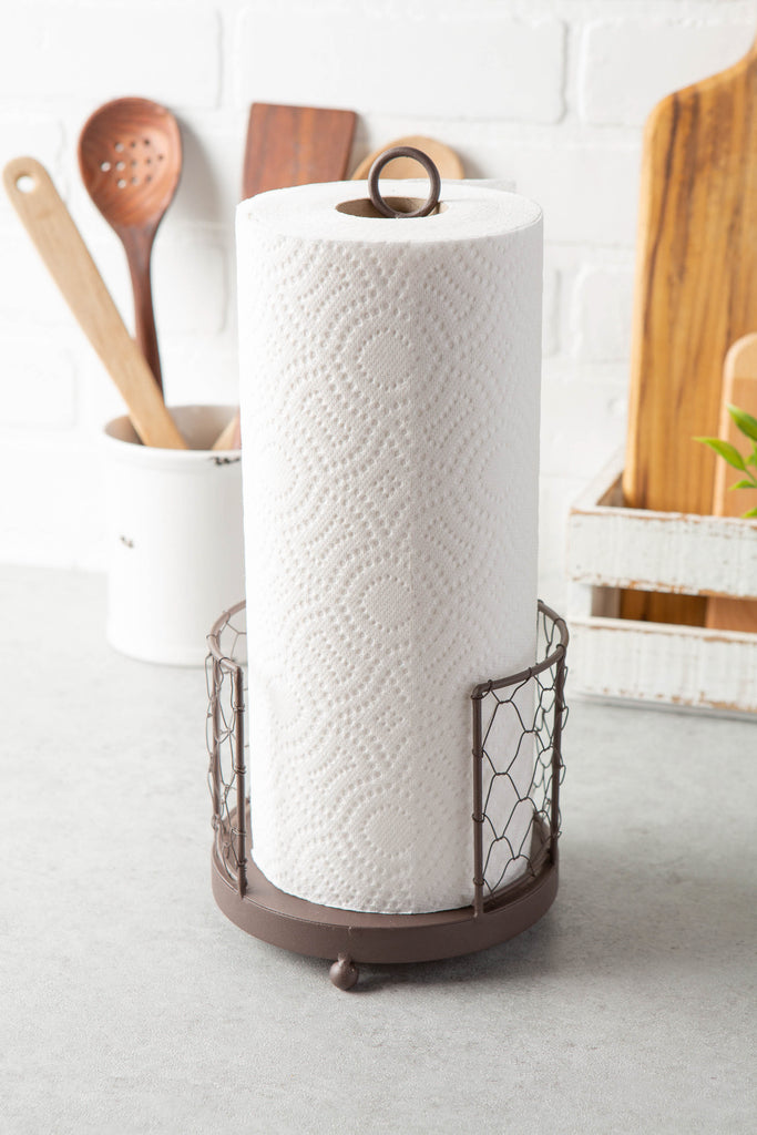 DII Chicken Wire Paper Towel Holder Rustic