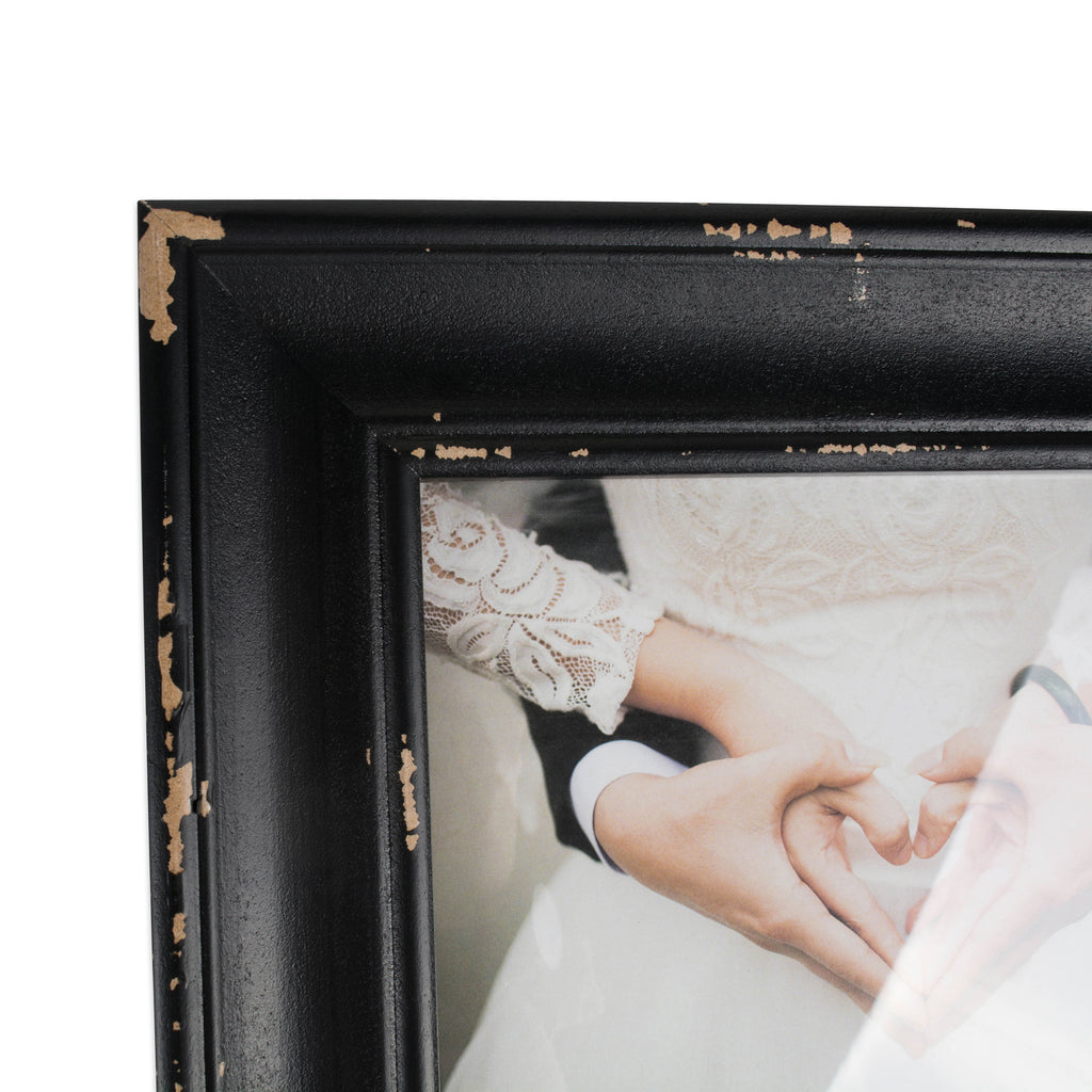 DII Farmhouse Distressed Picture Frame Black