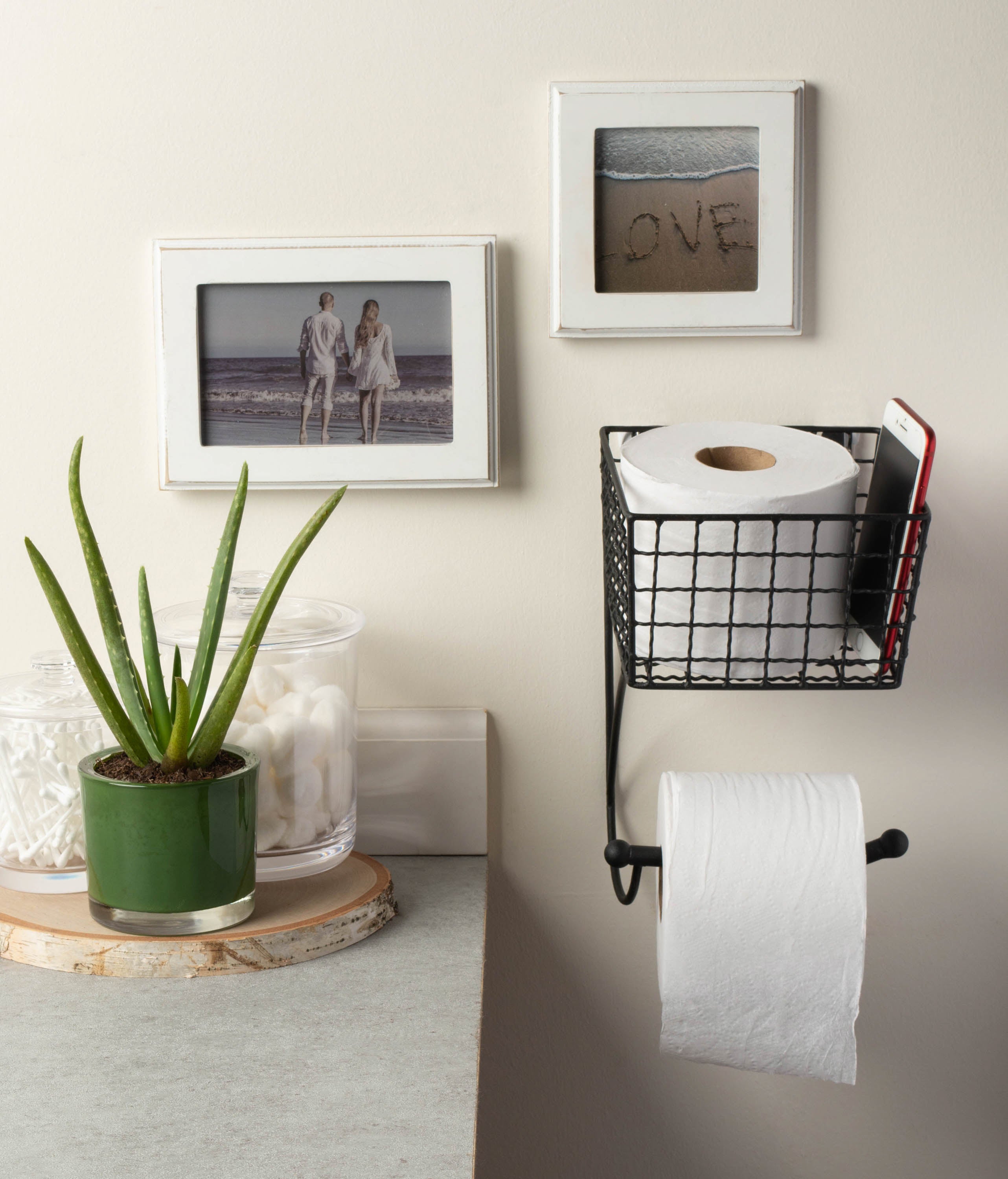 Modern Farmhouse Black Toilet Paper Holder DIARA, Bathroom Accessories Set,  Minimalist Toilet Paper Holders to Modern Bathroom, DABSTORY 