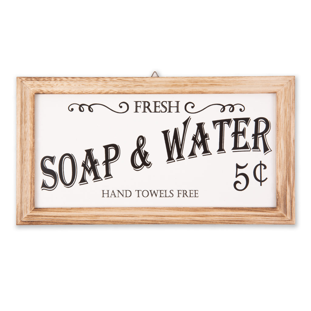 Farmhouse Soap & Water Sign