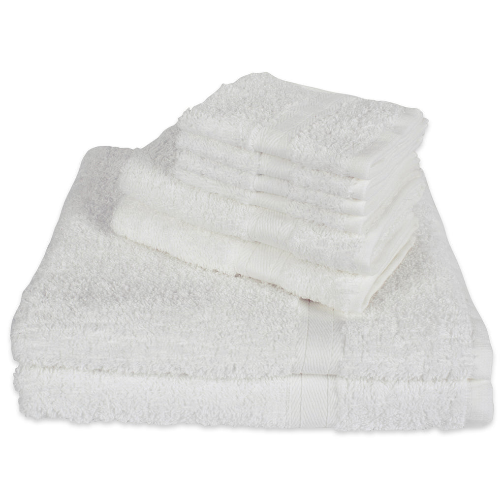 White 8-Piece Set Bath Towels