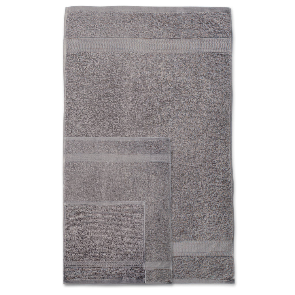DII Gray Hand Towels Set of 4