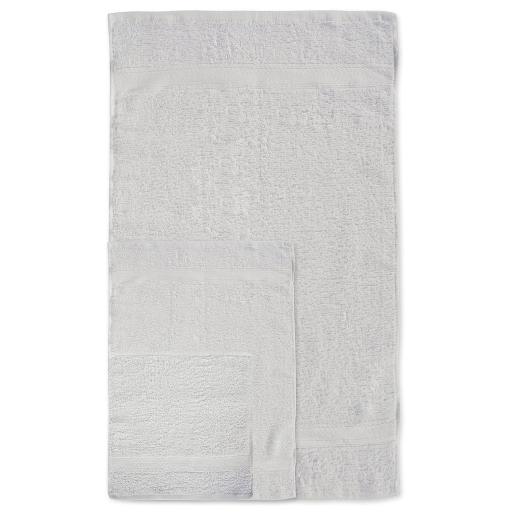 DII White Bath Towels Set of 4