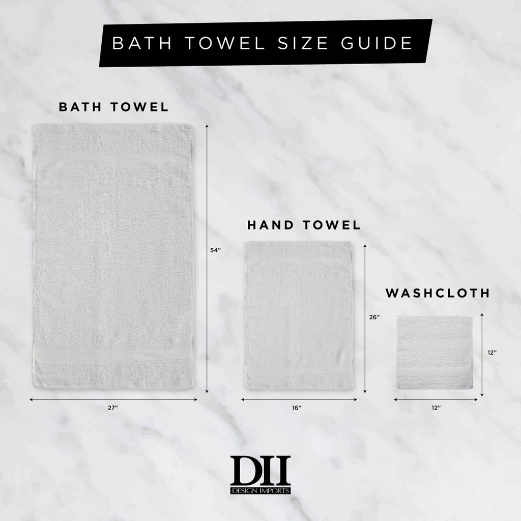 DII Gray Bath Towels Set of 4