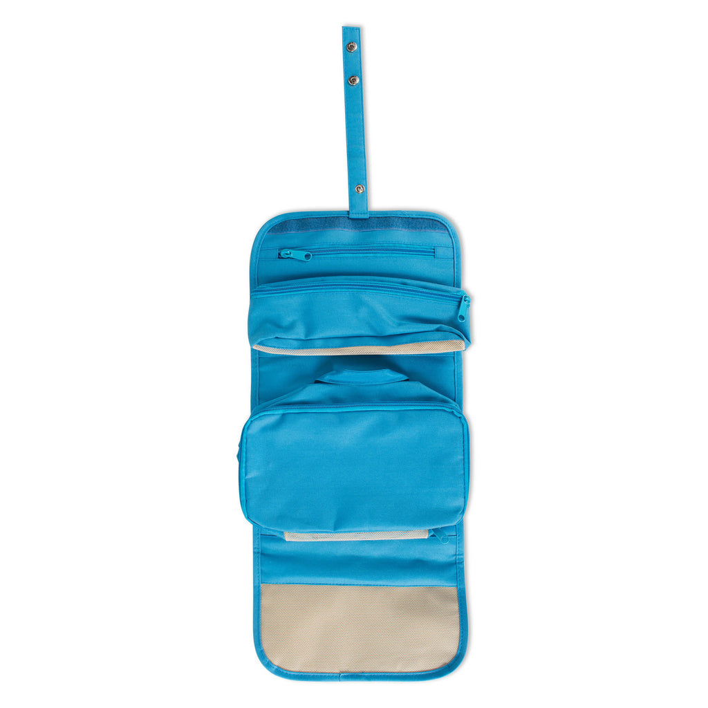 Medium Blue Rolled Toiletry Bag