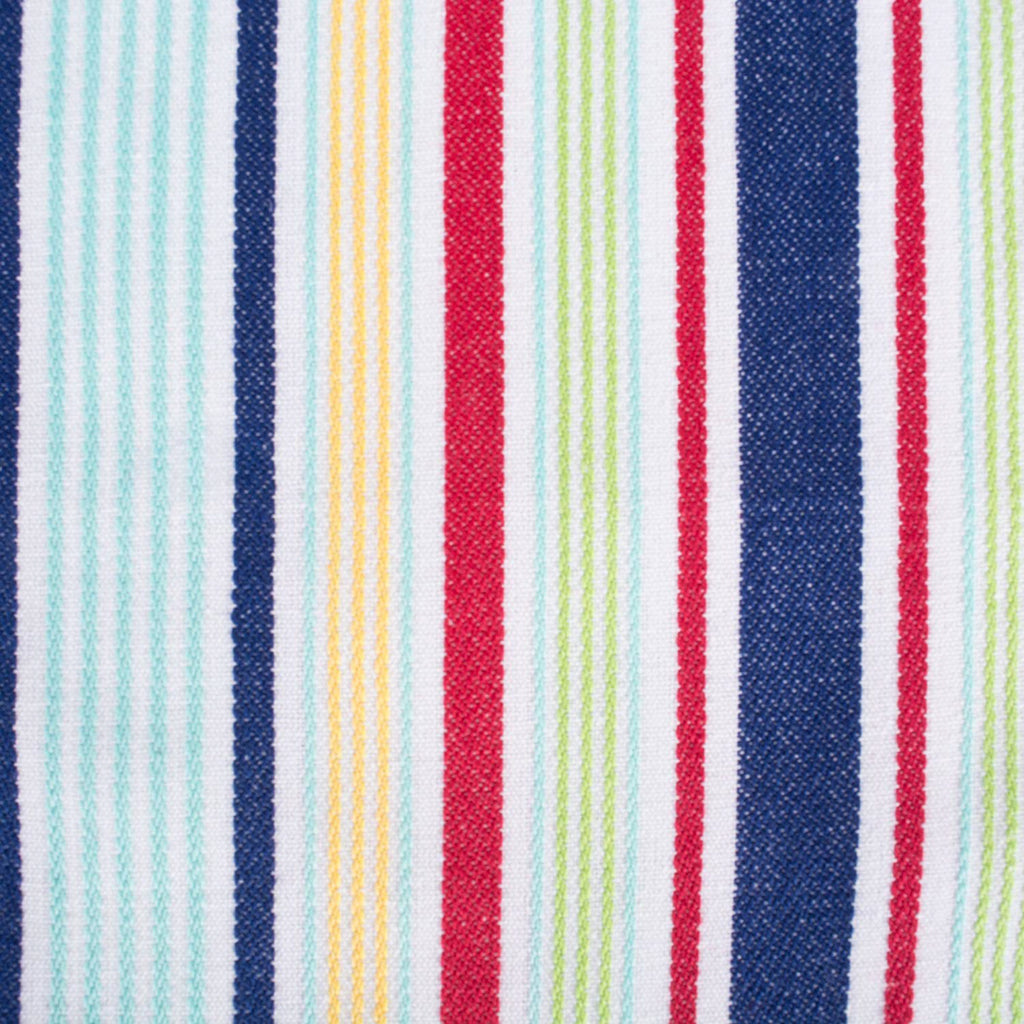 Basic Primary Saturated Stripe Napkin Set of 6