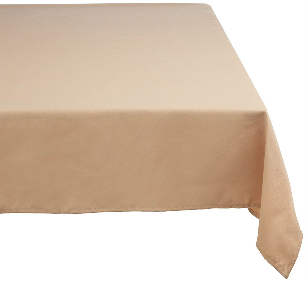 Beige Polyester Tablecloth 60x120