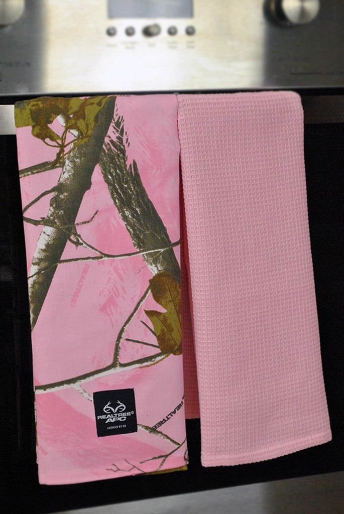 DII RealTree Apron Pink Kitchen Towel Set of 2