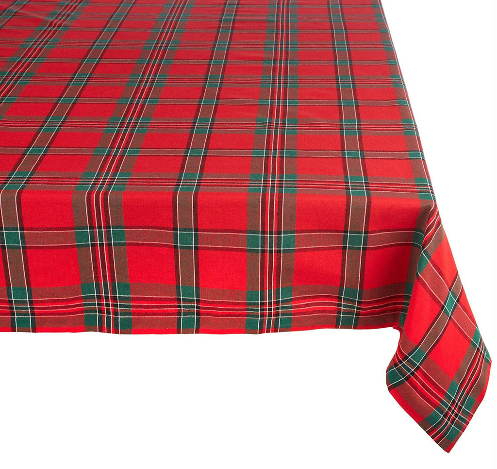Holiday Plaid Tablecloth 60x120