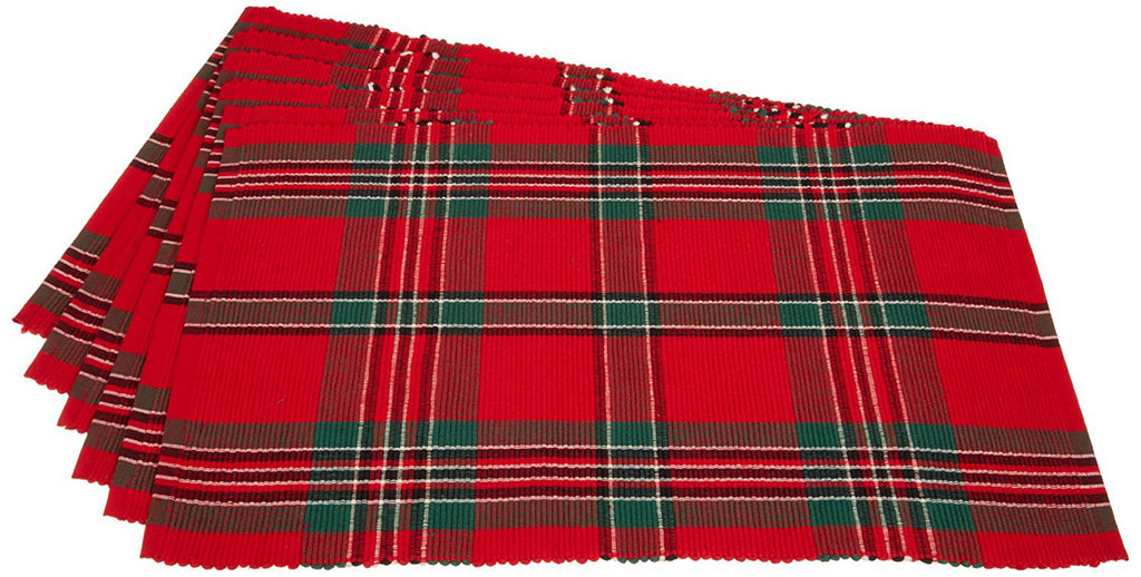 Holiday Plaid Placemat Set/6
