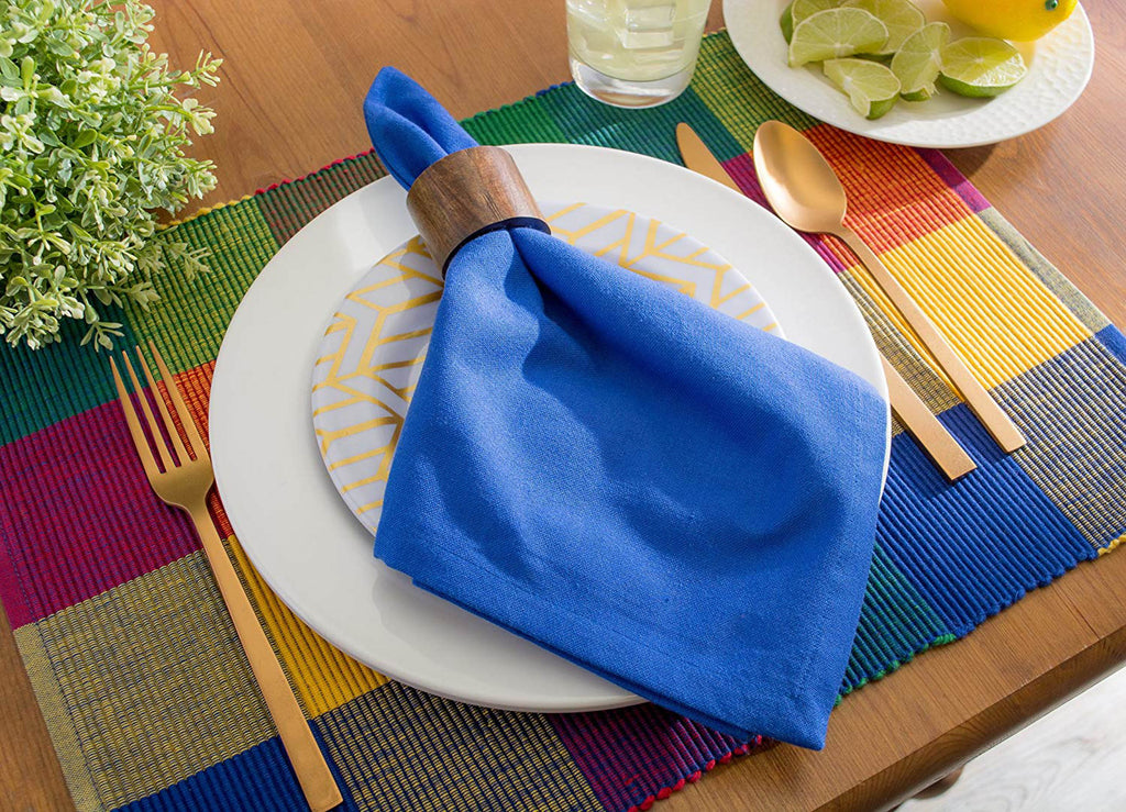 DII Indian Summer Ribbed Placemat Set of 6