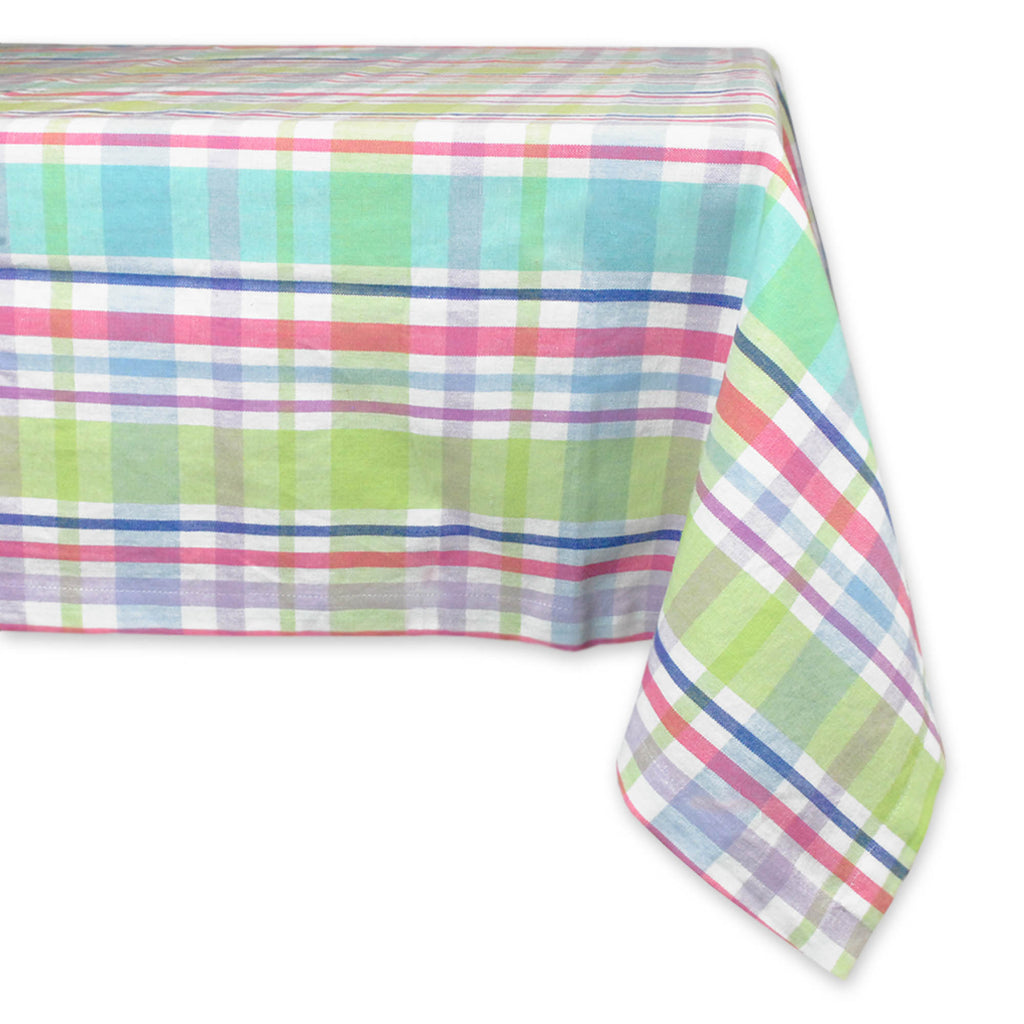 Spring Plaid Tablecloth 60x84