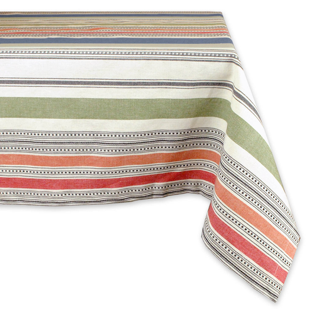 Warm Stripe Tablecloth 60x104