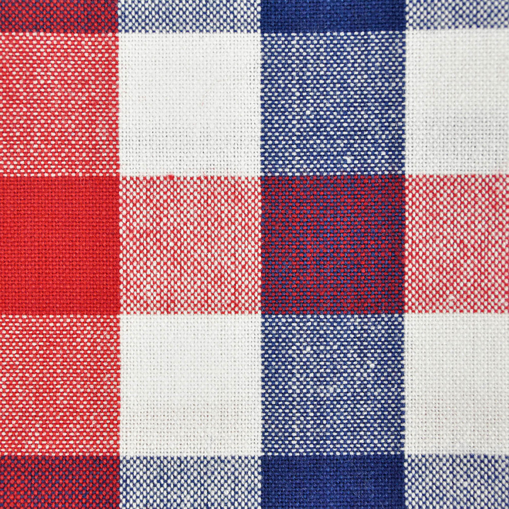 Red, White & Blue Check Tablecloth