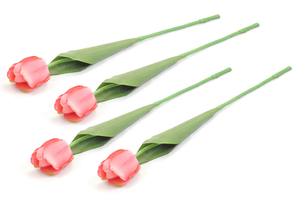 Flower Tulip Pink S/4