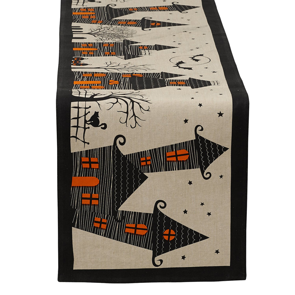 Haunted House Table Runner 14x72