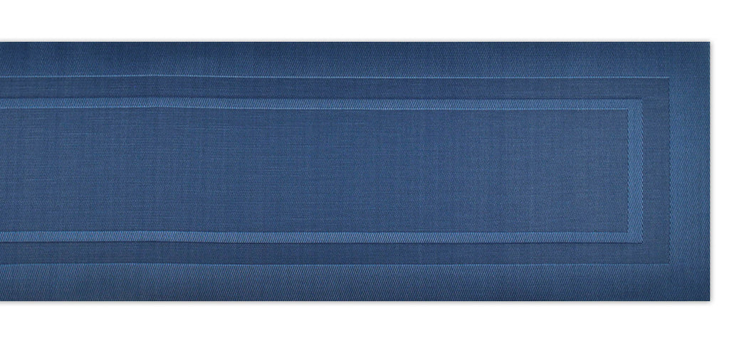 DII Nautical Blue Pvc Doubleframe Table Runner, 14x72"