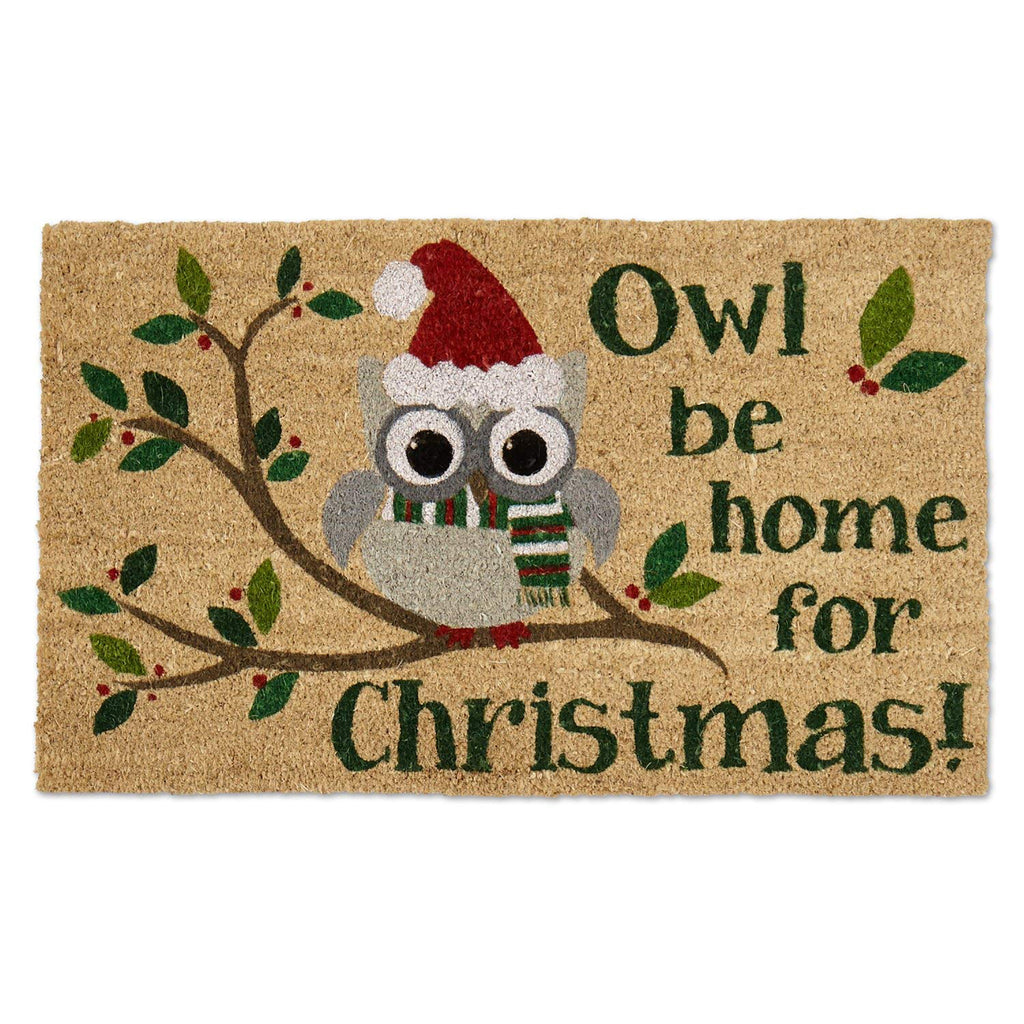 Owl Be Home For Xmas Doormat