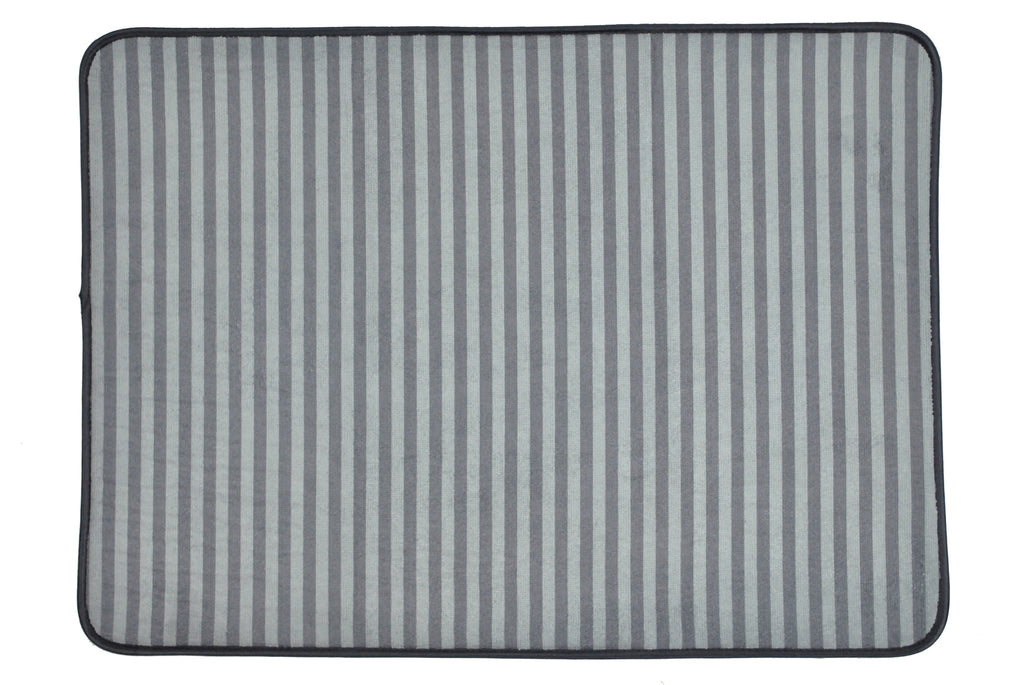 Xx-Large Gray Stripe Cage Mat
