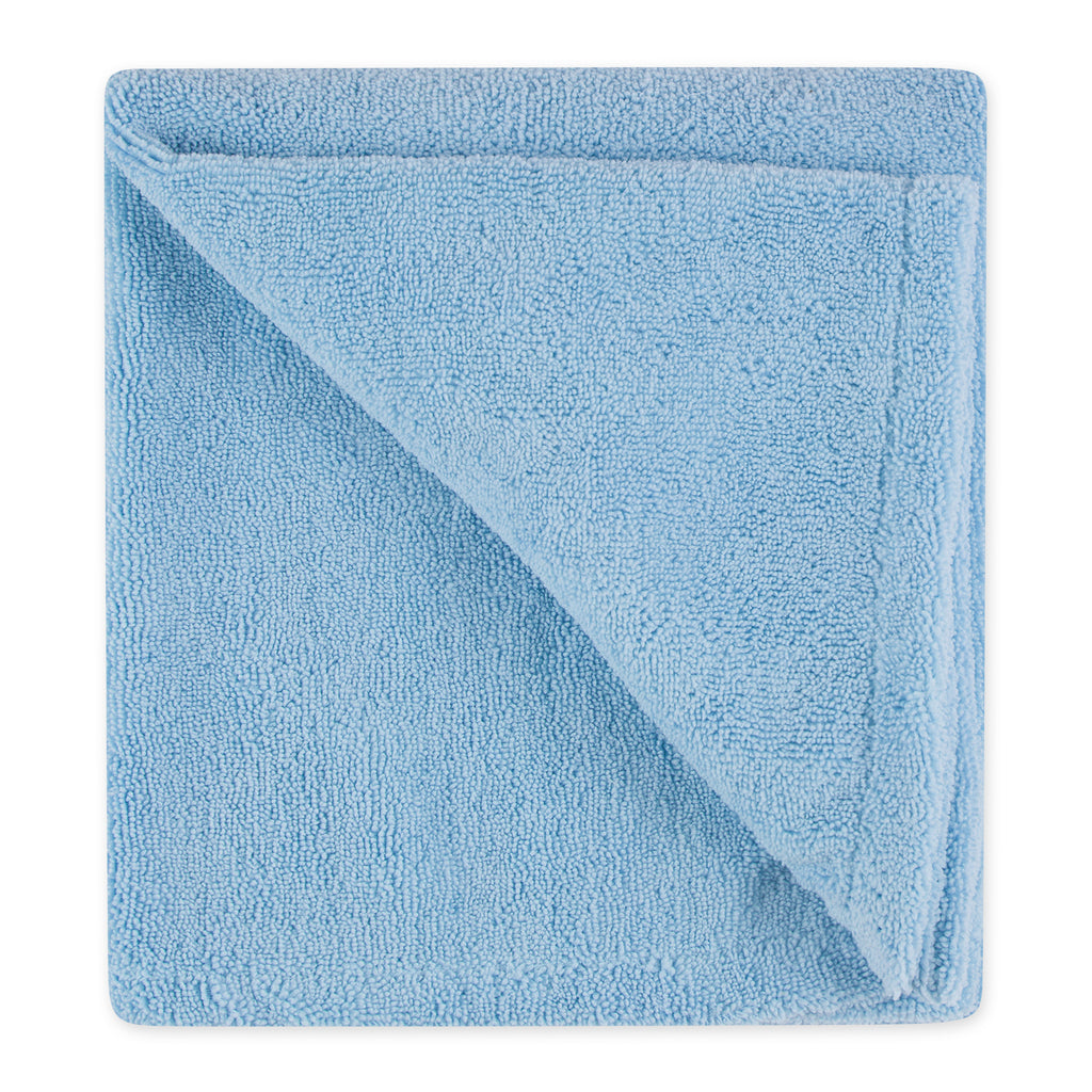 Blue Embroidered Bone Pet Towel