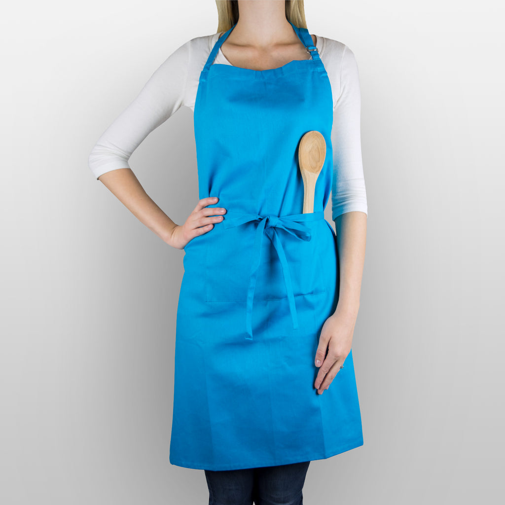 Neon Blue Chef Apron