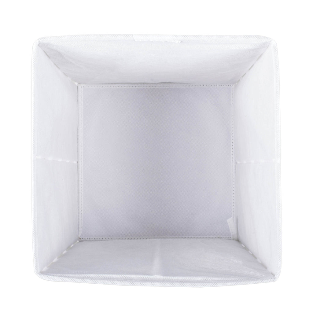 DII Nonwoven Polyester Cube Chevron Gray Square Set of 2