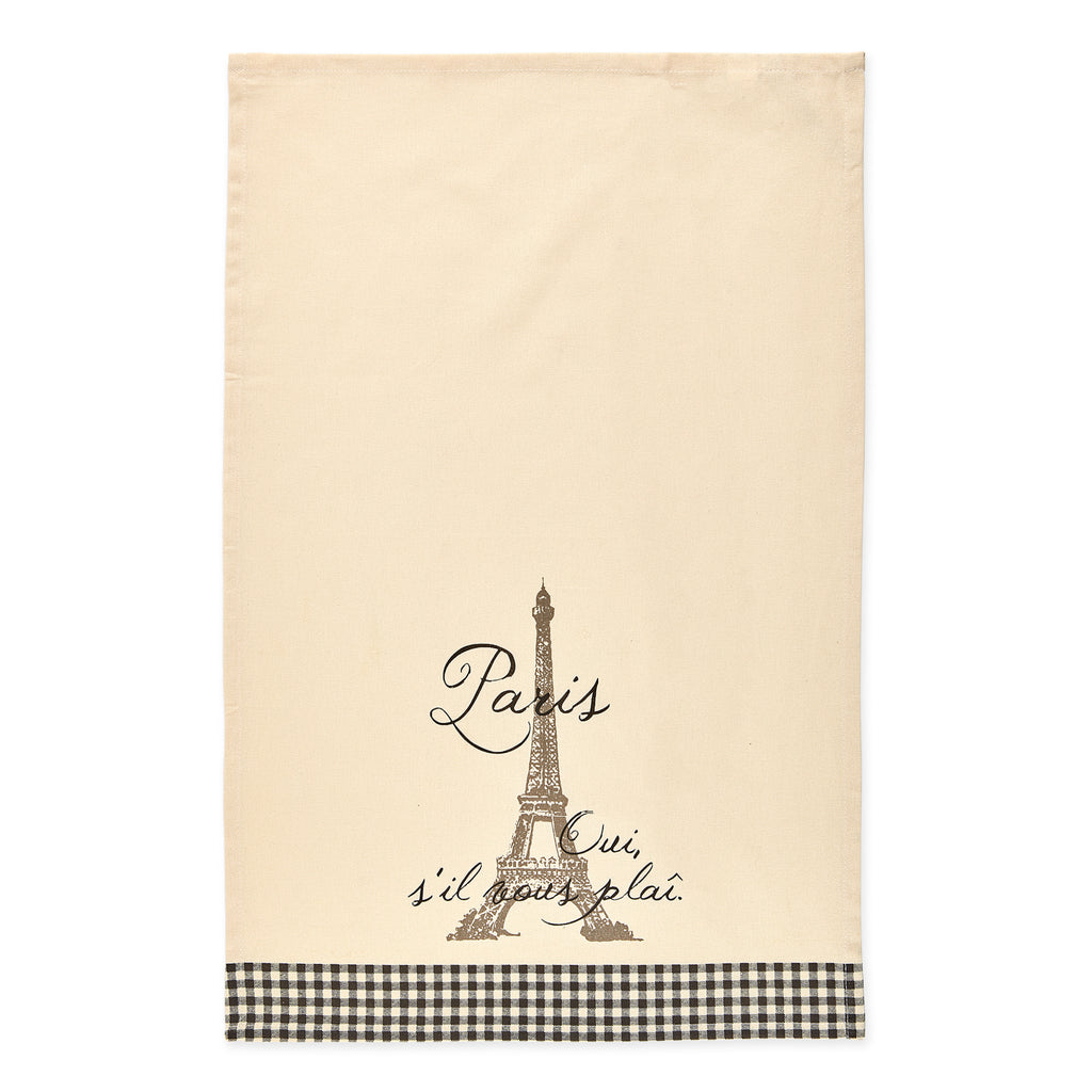 Paris Print Dishtowel Set of 4