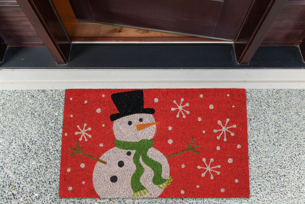 Snowman Doormat