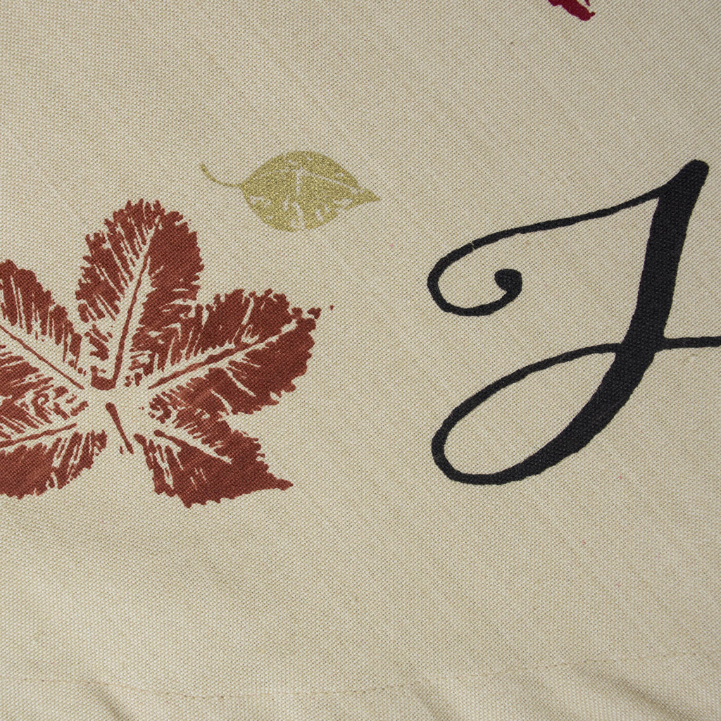 Rustic Leaves Print Tablecloth