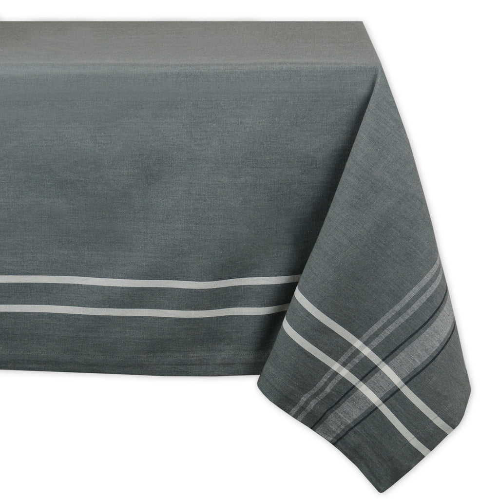 Gray French Chambray Tablecloth 60x104