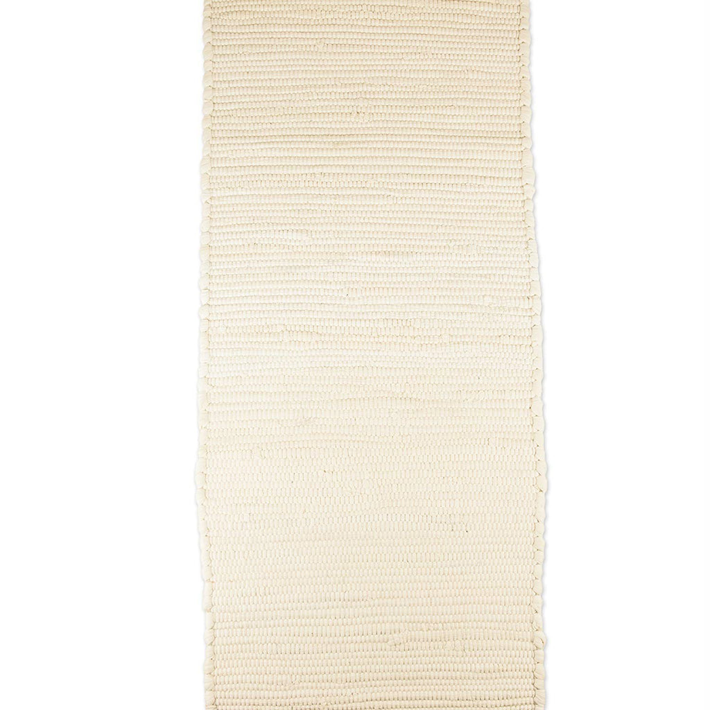 DII Solid Natural Chindi Table Runner, 14x72"