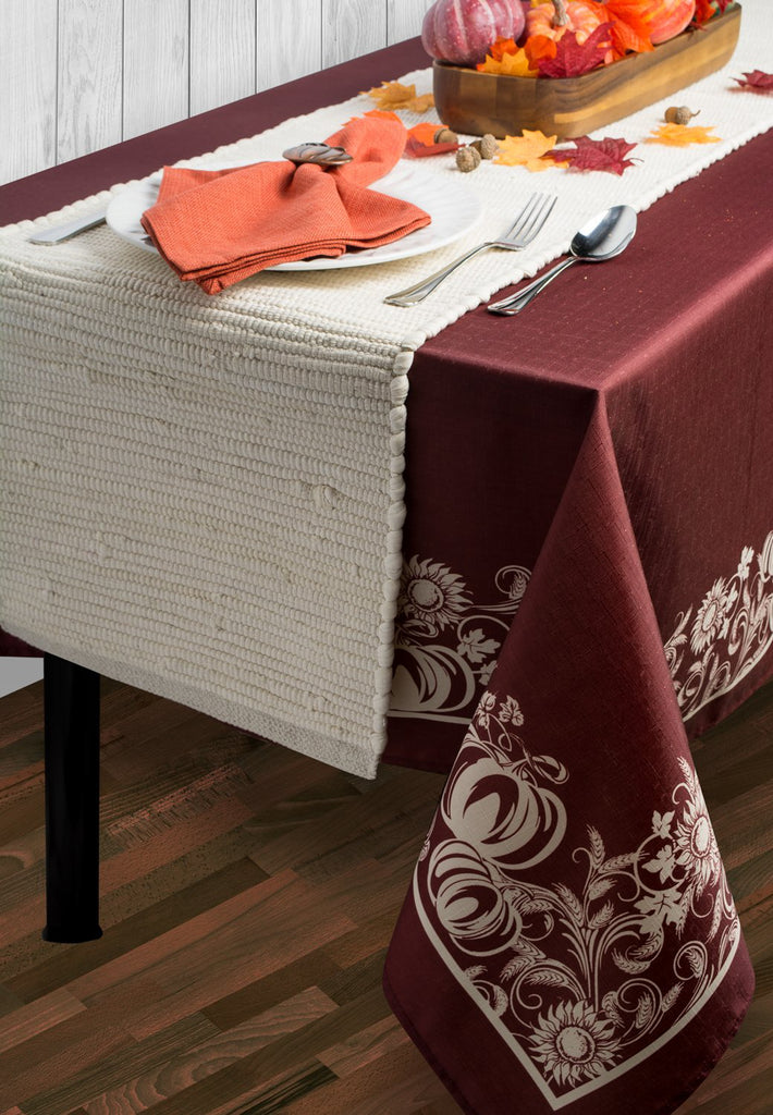 DII Solid Natural Chindi Table Runner, 14x72"