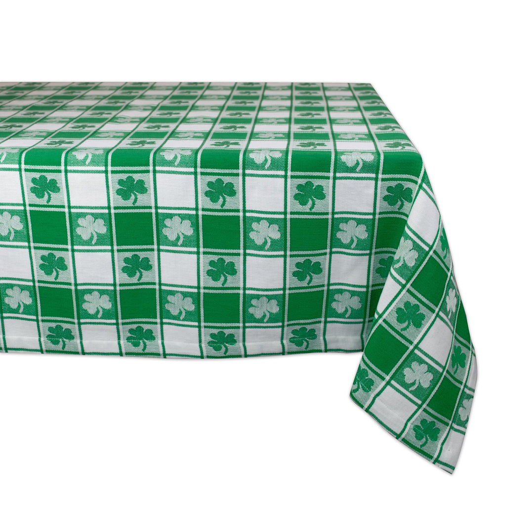 Shamrock Woven Check Tablecloth 52x52