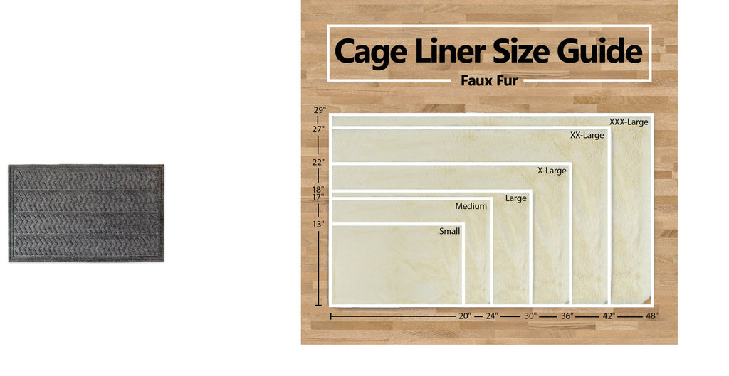 DII Cage Liner Faux Fur Brown Xxlg