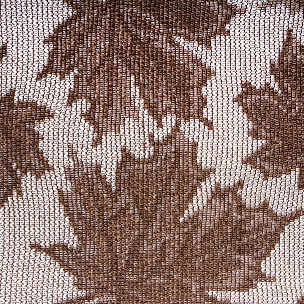 DII Brown Maple Leaf Lace Tablecloth, 54x72"