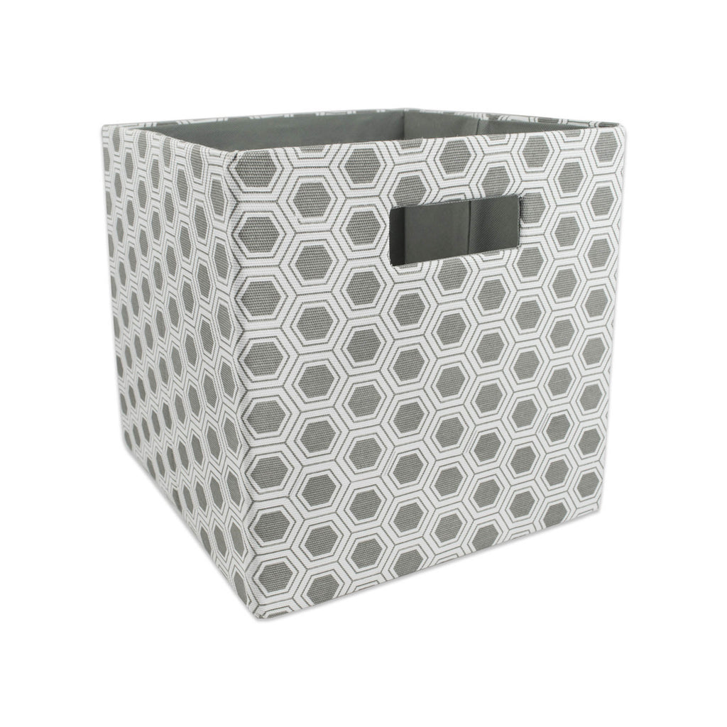 Polyester Cube Honeycomb Gray Square 11x11x11