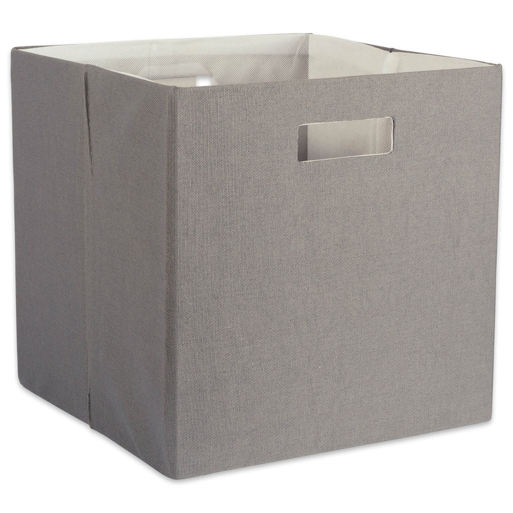 Polyester Cube Solid Gray Square 11x11x11