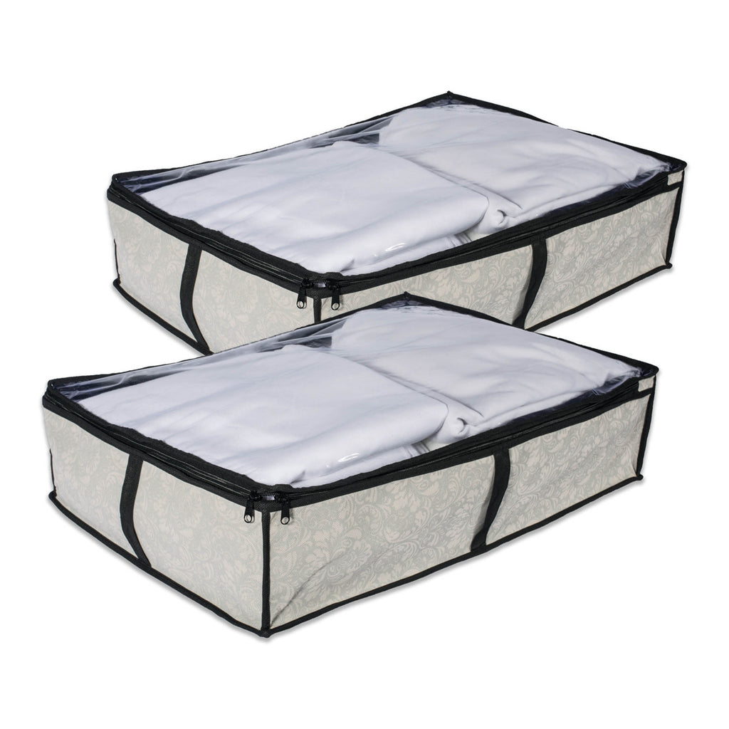 Medium Damask Under-The-Bed Soft Storage  Set/2