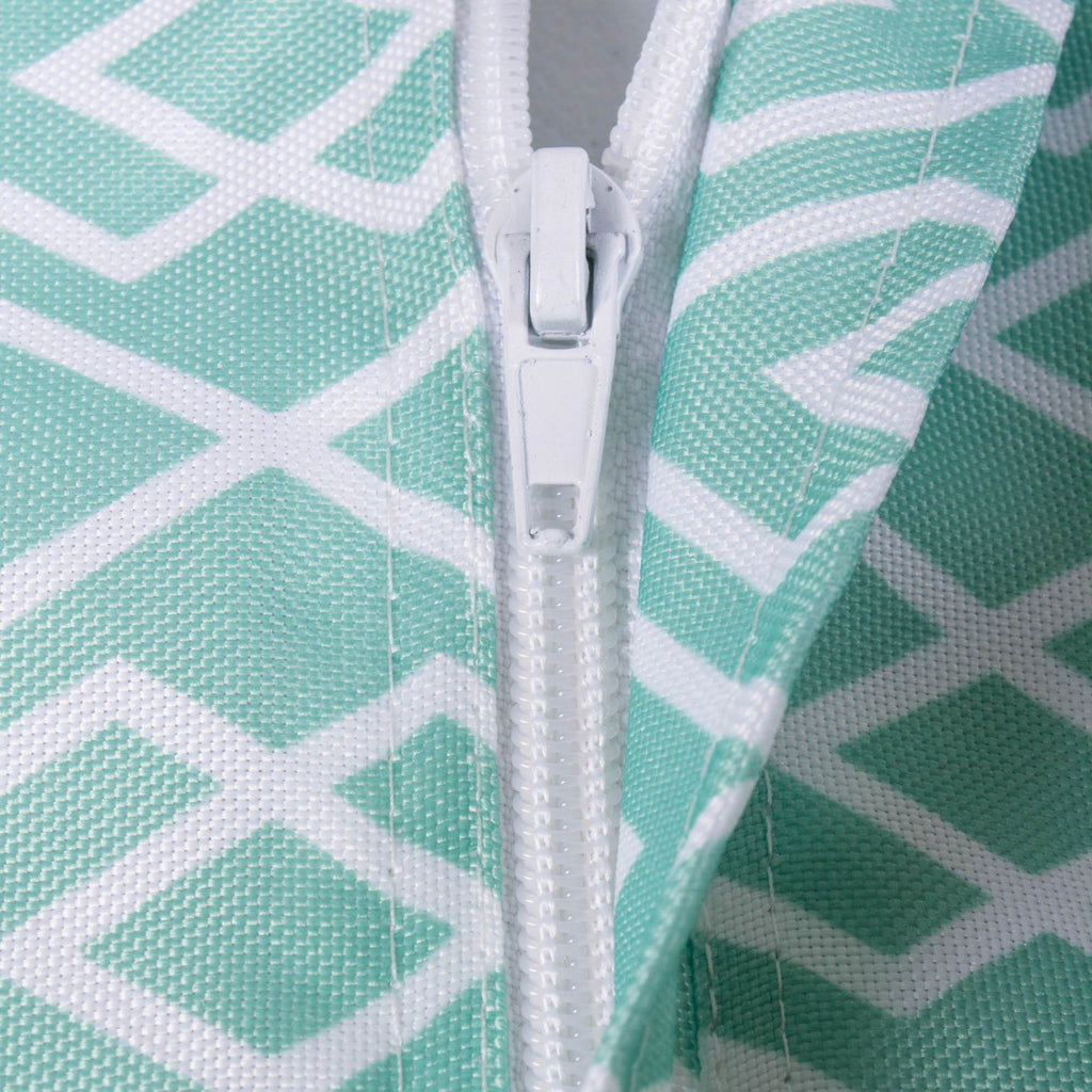 Aqua Diamond Outdoor Tablecloth With Zipper