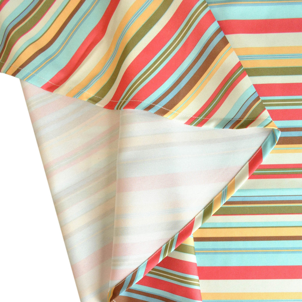 DII Summer Stripe Outdoor Tablecloth