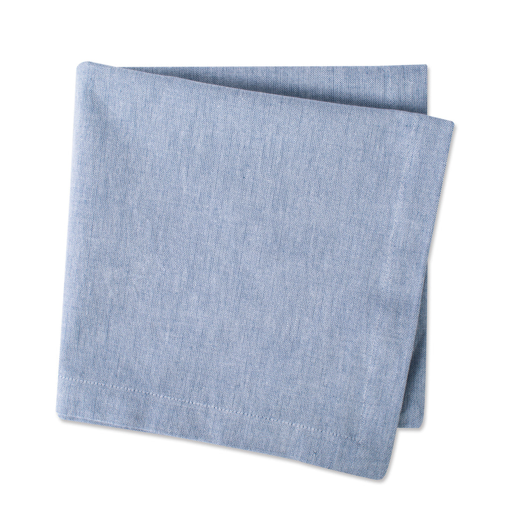 DII Blue Solid Chambray Napkin Set of 6