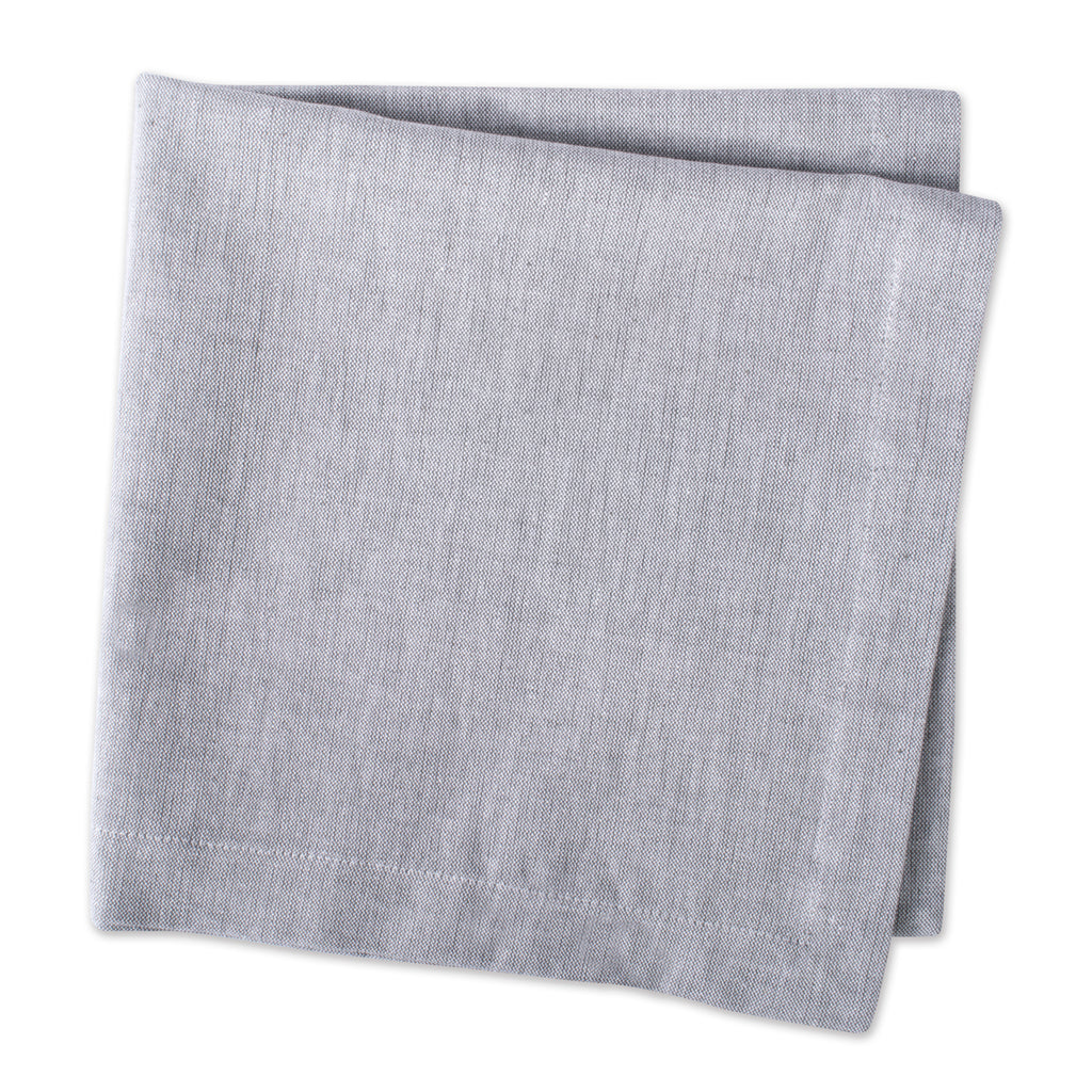 DII Gray Solid Chambray Napkin Set of 6