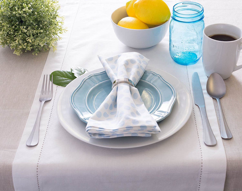 DII Natural Solid Chambray Tablecloth