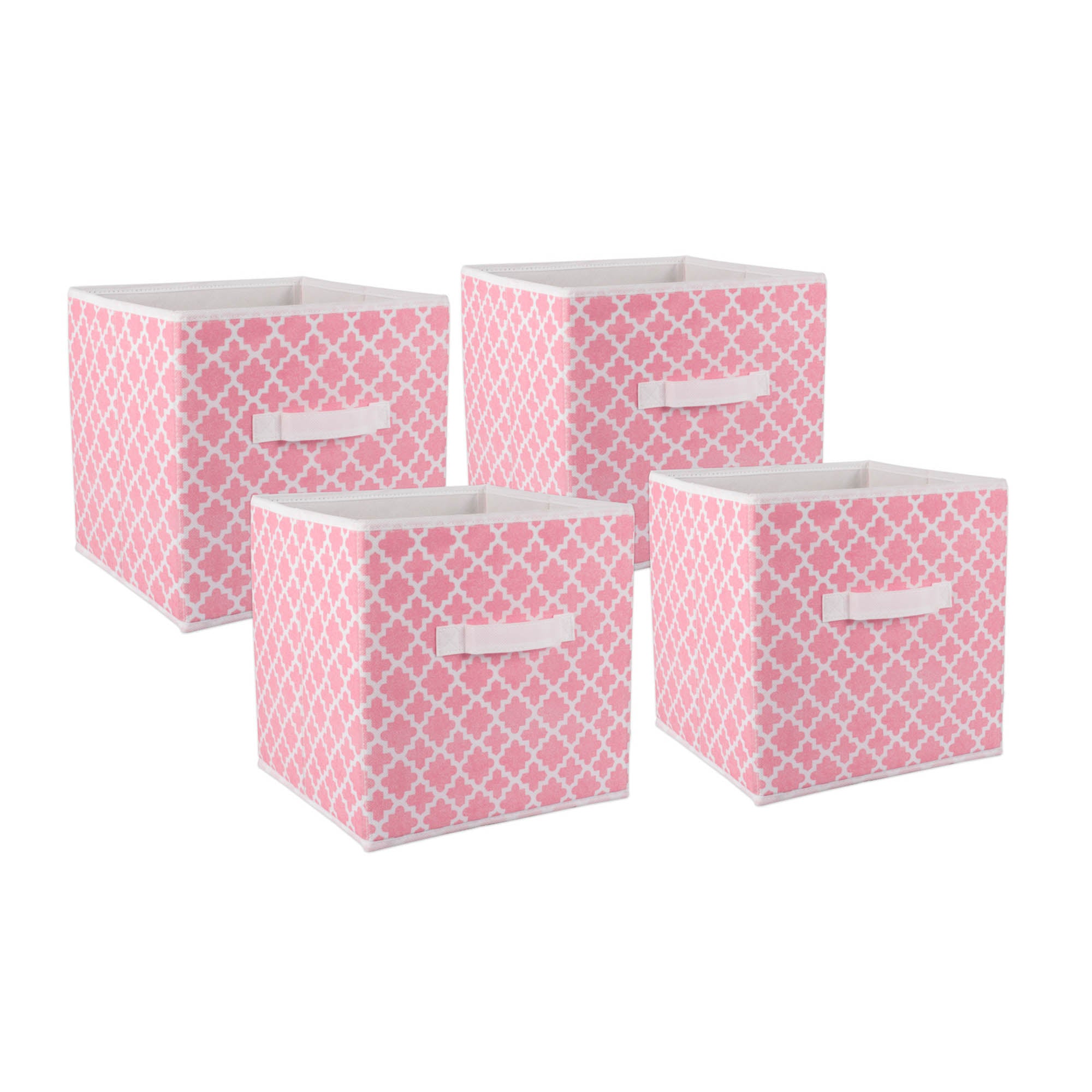 DII Nonwoven Polyester Cube Lattice Pink Sorbet Square Set of 4 – DII Home  Store