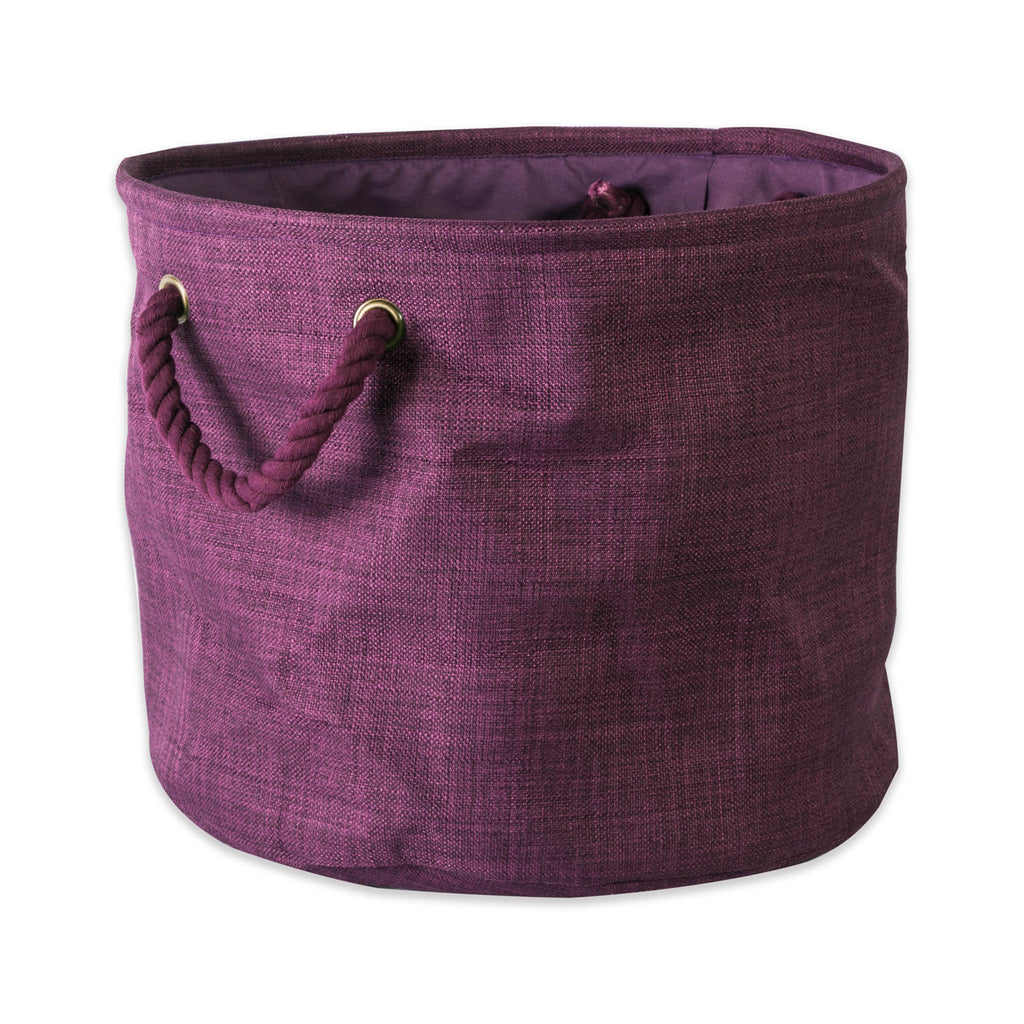 Polyester Bin Variegated Eggplant Round Small 9x12x12