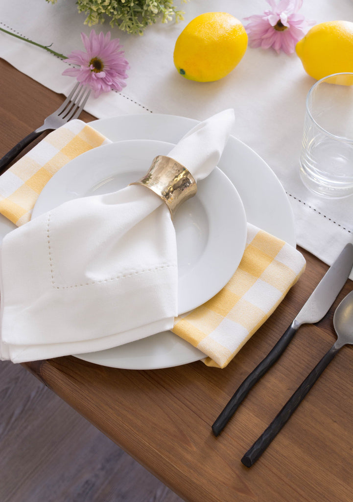 DII Off White Hemstitch Table Runner