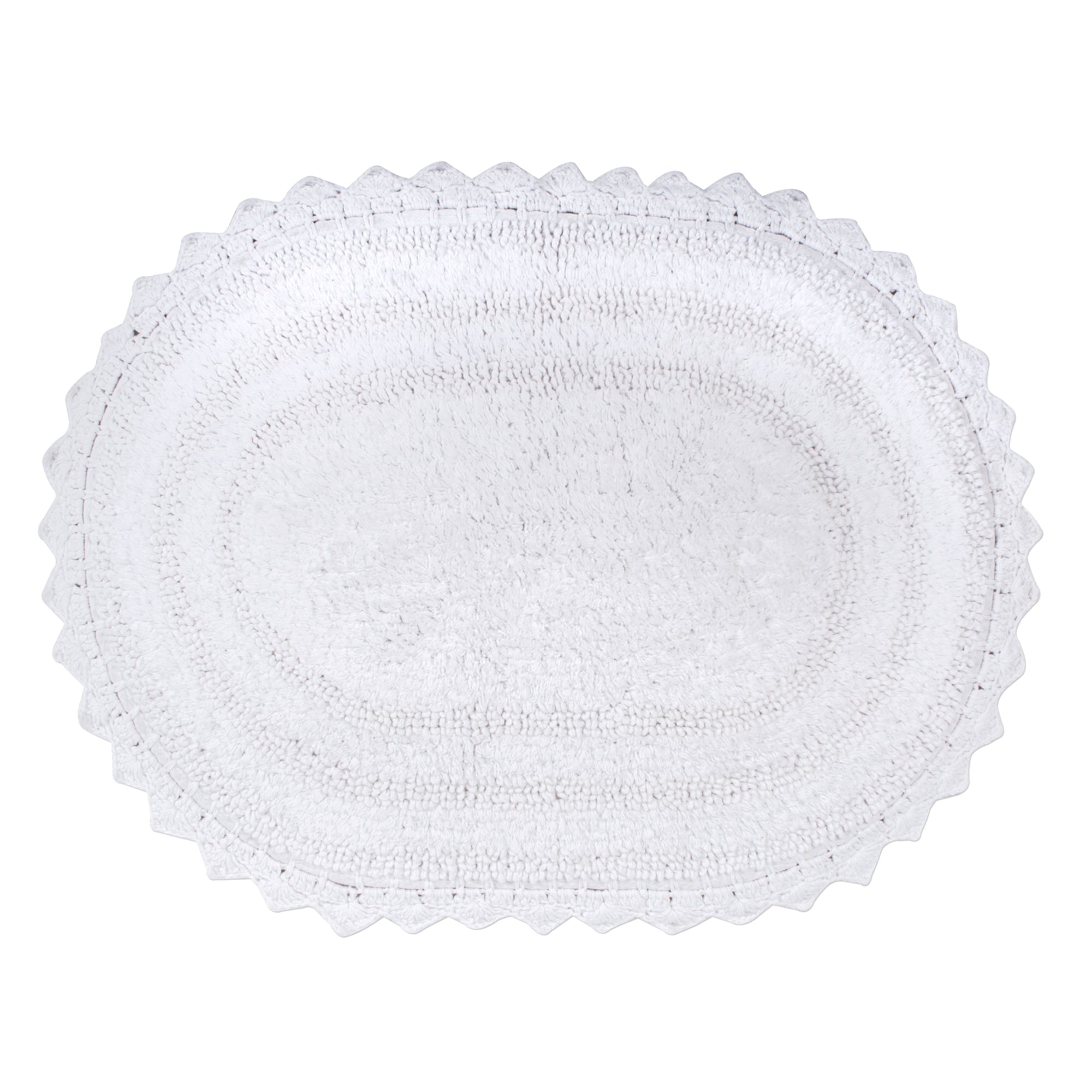 DII Off White Large Oval Crochet Bath Mat – DII Home Store