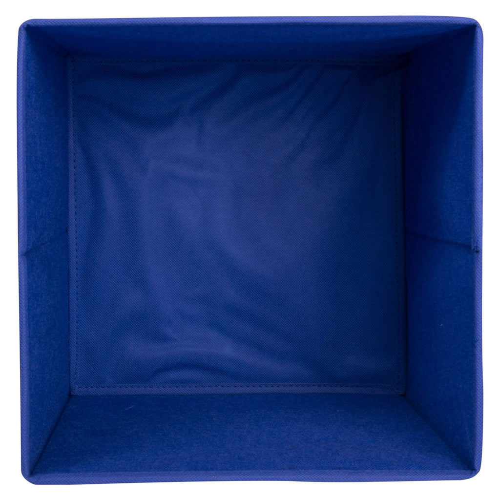 DII Nonwoven Polypropylene Cube Solid Bright Blue Square Set of 4